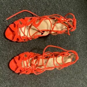 Banana Republic Red Strappy Heels